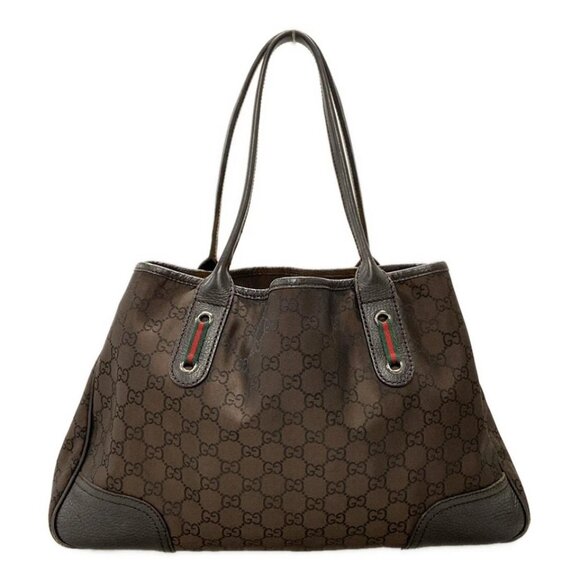 GUCCI GG Pattern, Shelly (Web) Brown Green Multi Nylon Leather - 388-071625 - Picture 2 of 12